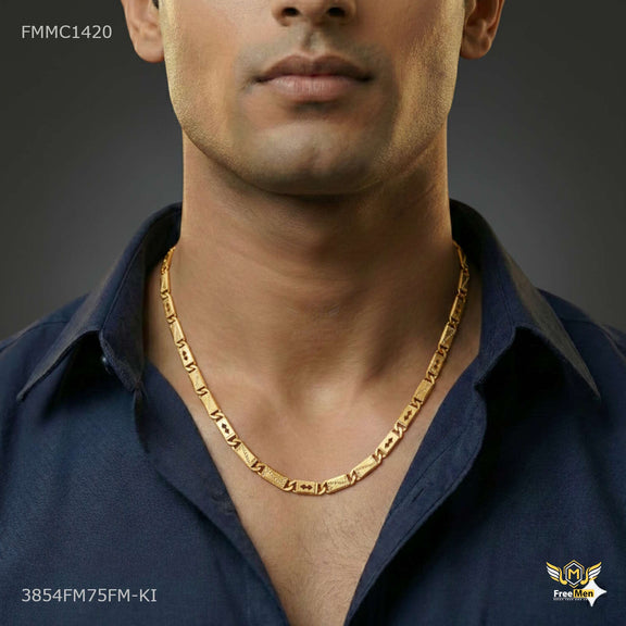 Classic Dual Face Arrow Nawabi Chain for Man - FMMC1420 – Freemen®