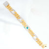 Cuban Link with Diamond Braceletfor Men - FMGB268