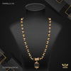 Damru with Golden Cap Black Rudraksha mala
