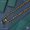 Damru with Golden Cap Black Rudraksha mala