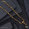 Damru with Golden Cap Black Rudraksha mala