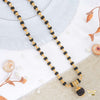 Damru with Golden Cap Black Rudraksha mala