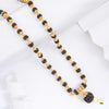 Damru with Golden Cap Black Rudraksha mala