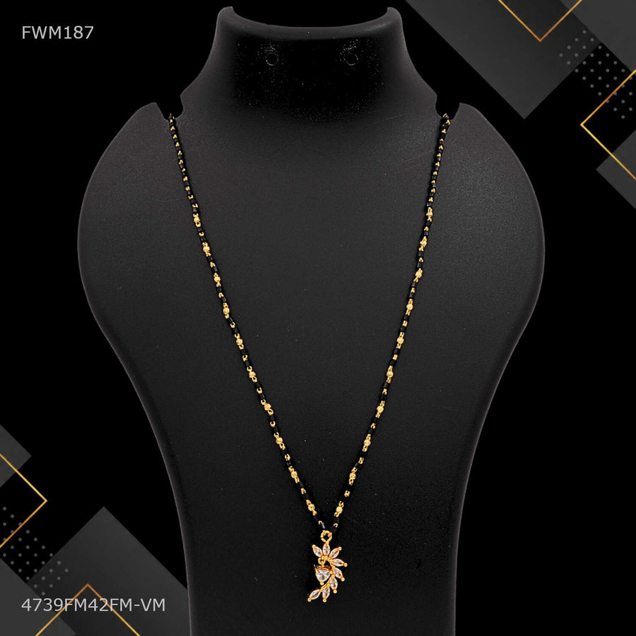 Designer AD Floral Vine Mangalsutra for women - FWM187