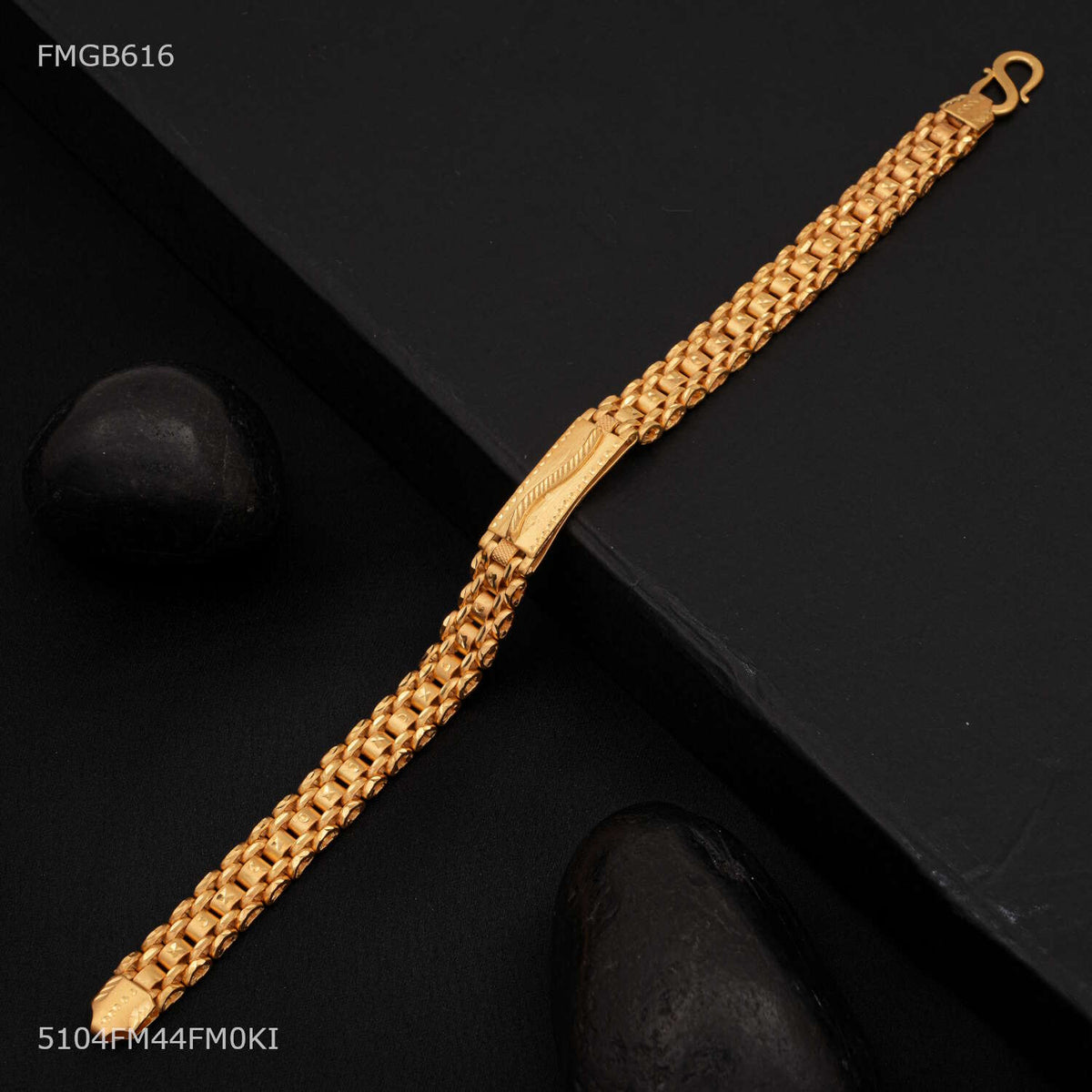 Designer Cuban Crown Bracelet For Men- FMGB616