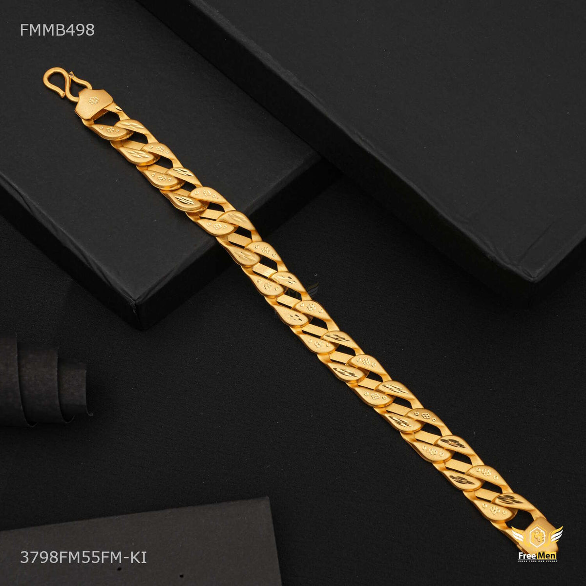 Designer D cut Pokel Bracelet for Men - FMMB498