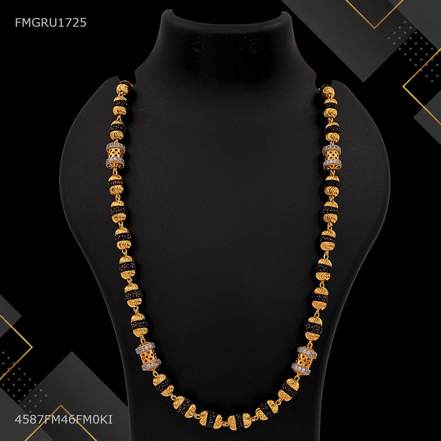Designer Dot Pipe AD  Rudraksha mala for Man -FMGRU1725