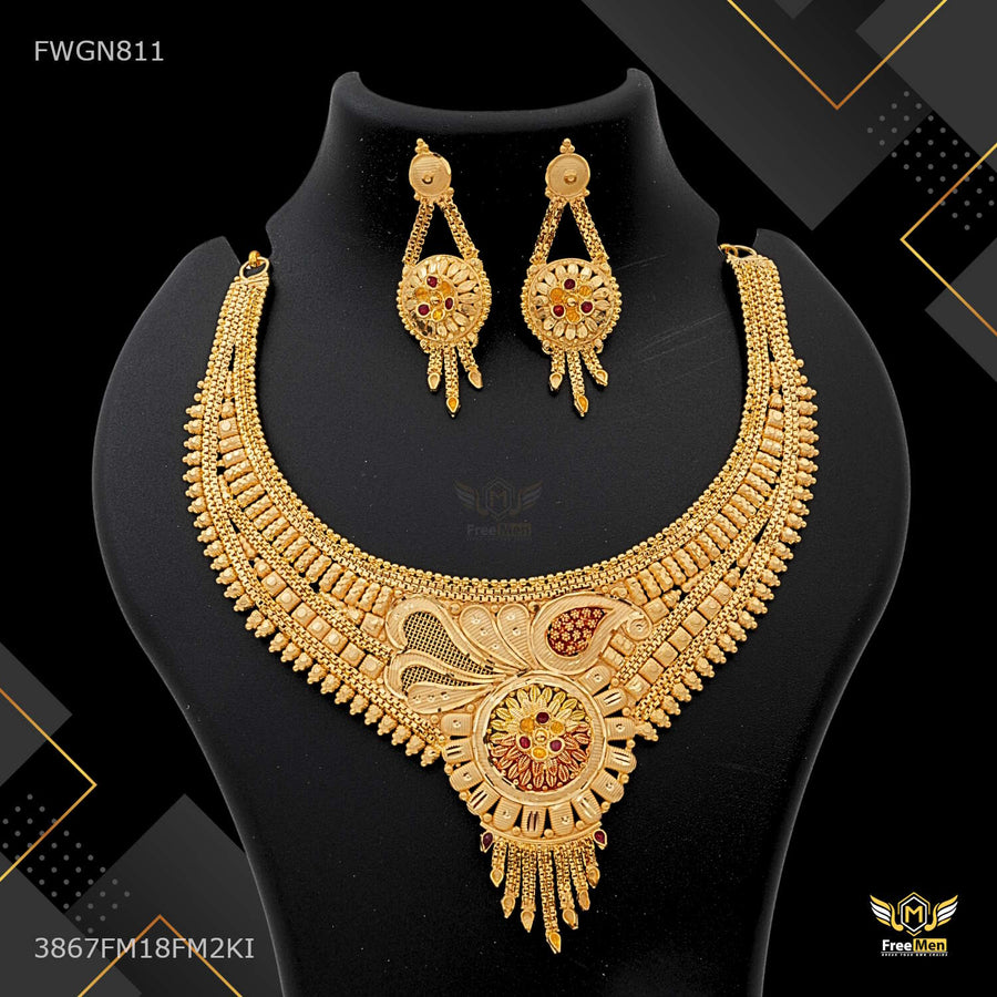 Designer Flower Waves Nacklace for women - FWGN811