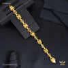 Designer Flower with X cut Bracelet for Men