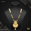 Designer Half AD Moon Mangalsutra for women