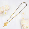 Designer Half AD Moon Mangalsutra for women