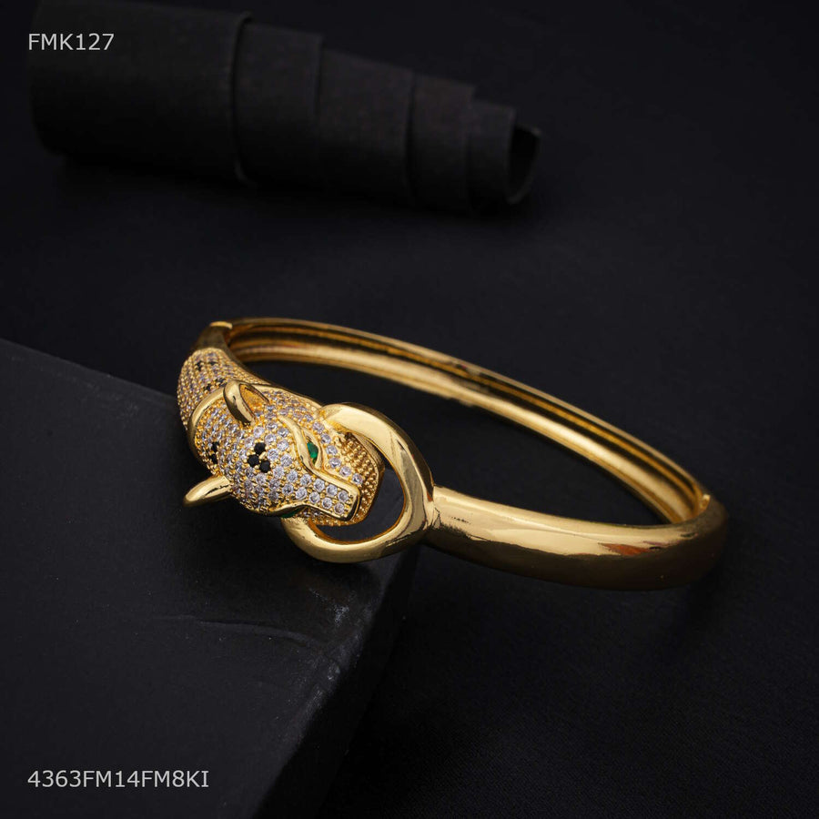 Designer Jaguar Face with AD kada for Men - FMK127
