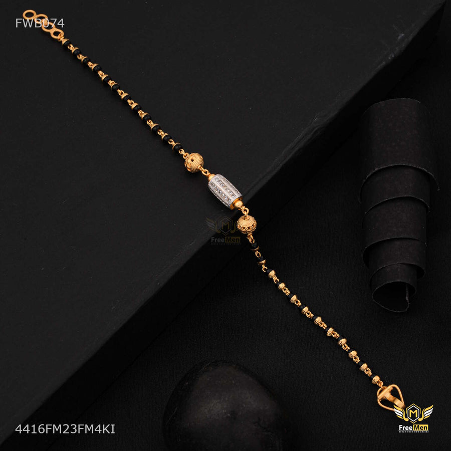 Designer Karimani Hand Mangalsutra with AD Bracelet For Women - FWB074