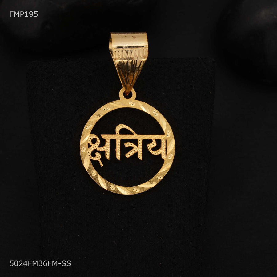 Designer Kshatriya Pendant for Men - FMP195