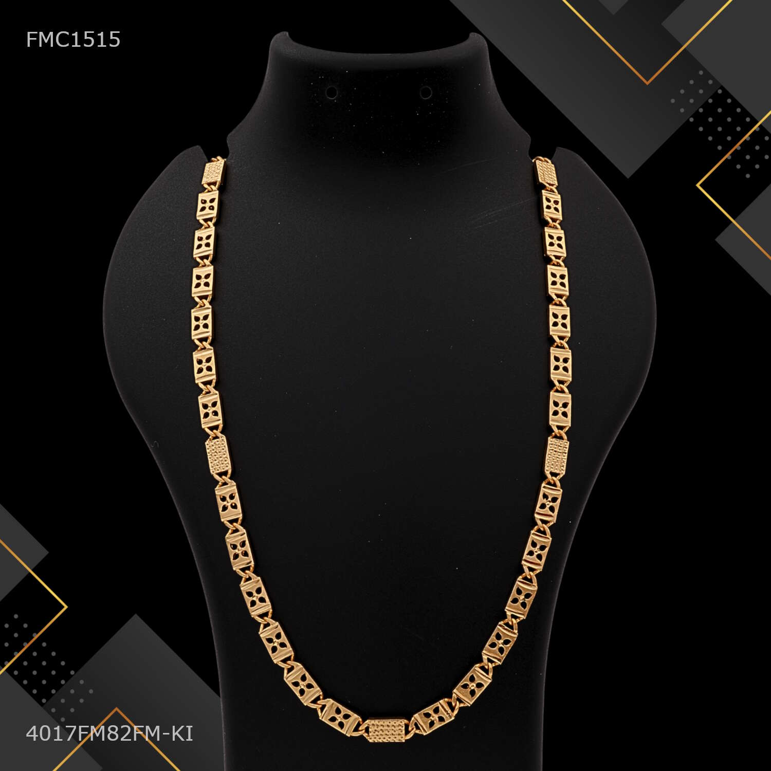 Designer Leaf Flower cut Nawabi Chain for Man - FMC1515 – Freemen®