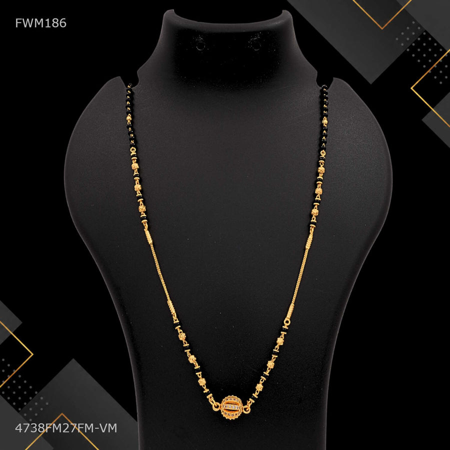 Designer Lining AD Ball Mangalsutra for women - FWM186