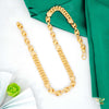 Designer Lotus with Shini Round Pokel Chain for Man