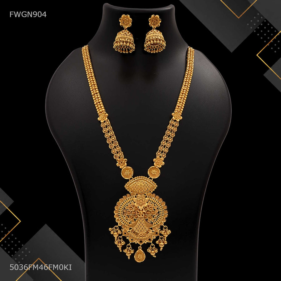 Designer Maharani Antique Jhumka Long Haar for women -FWGN904