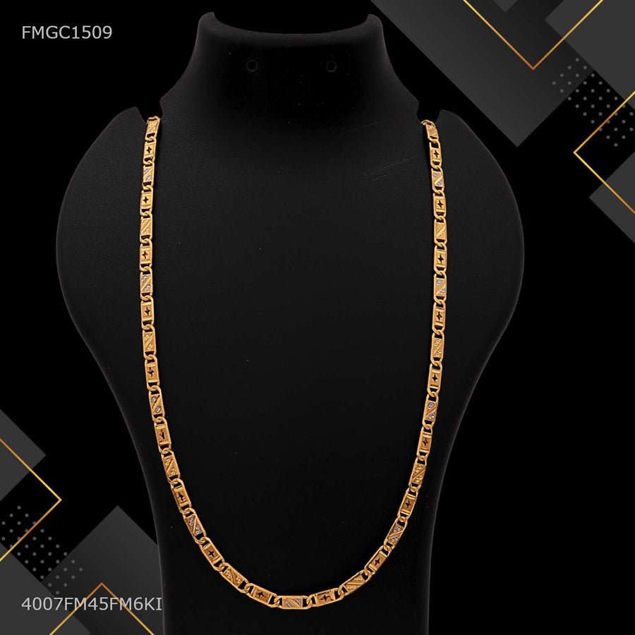 Designer Mini Flash Nawabi gold plated chain For Man - FMGC1509