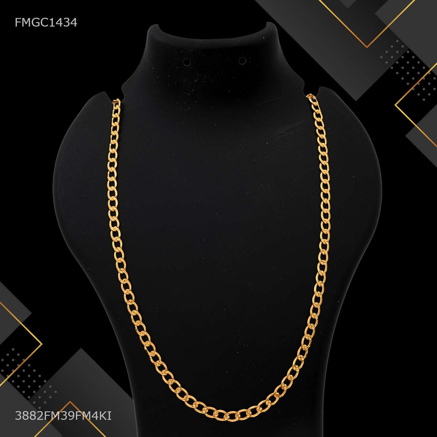 Designer Mini Rings gold plated chain For Man - FMGC1433