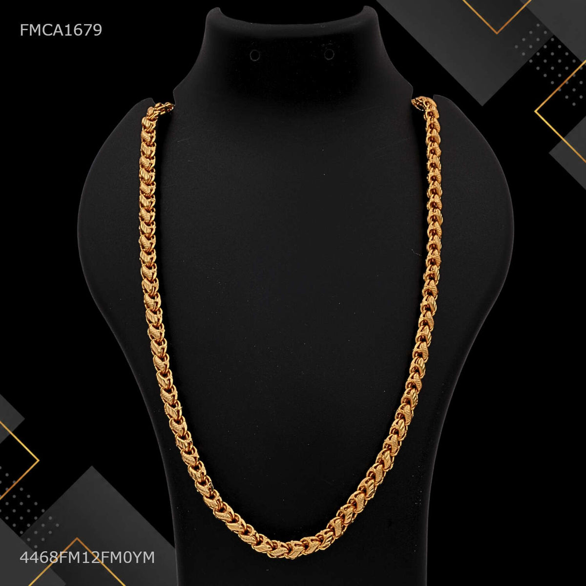 Designer Mini S Cut Lotus Chain for Man - FMCA1679