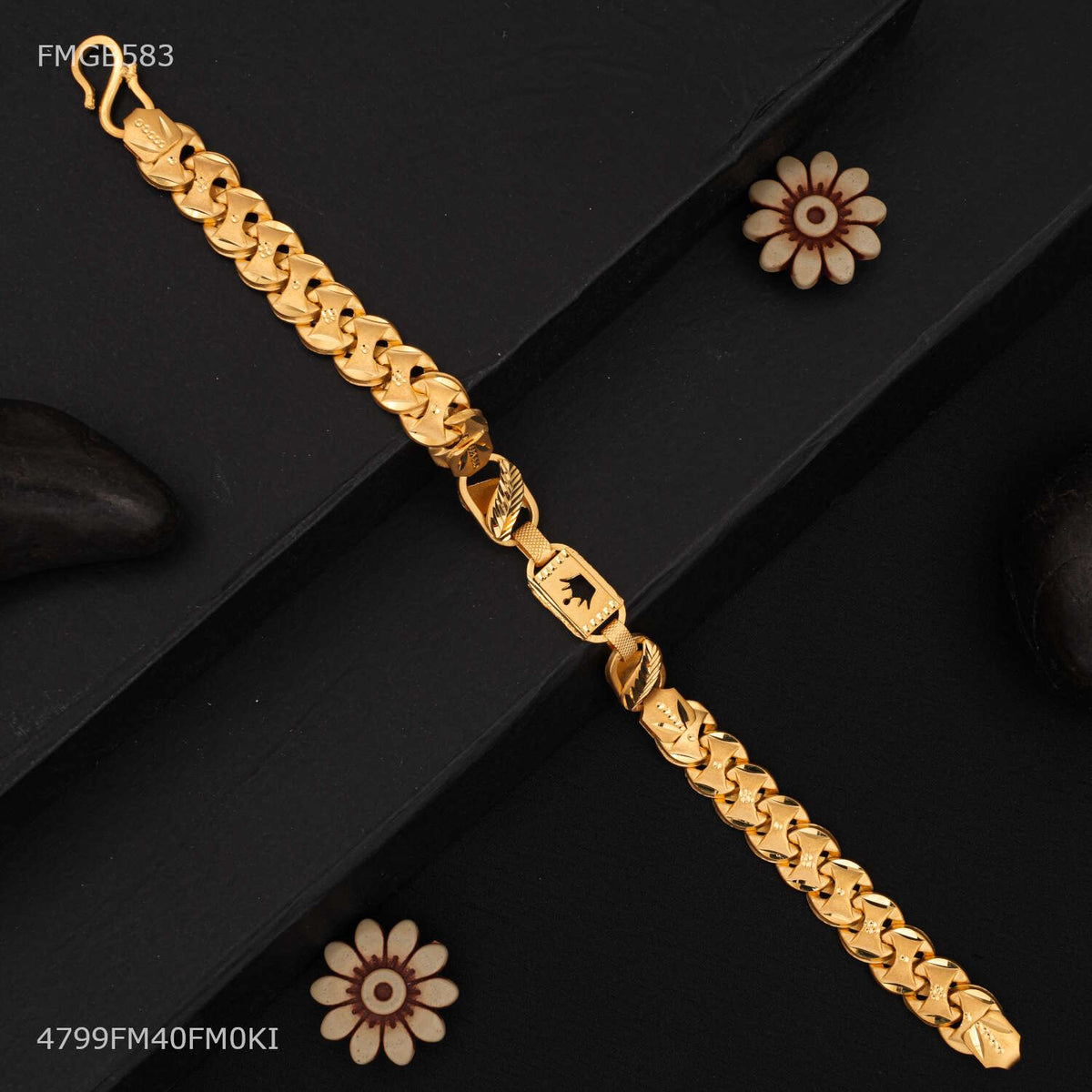 Designer Nawabi Crown with Pokel Bracelet For Men - FMGB583
