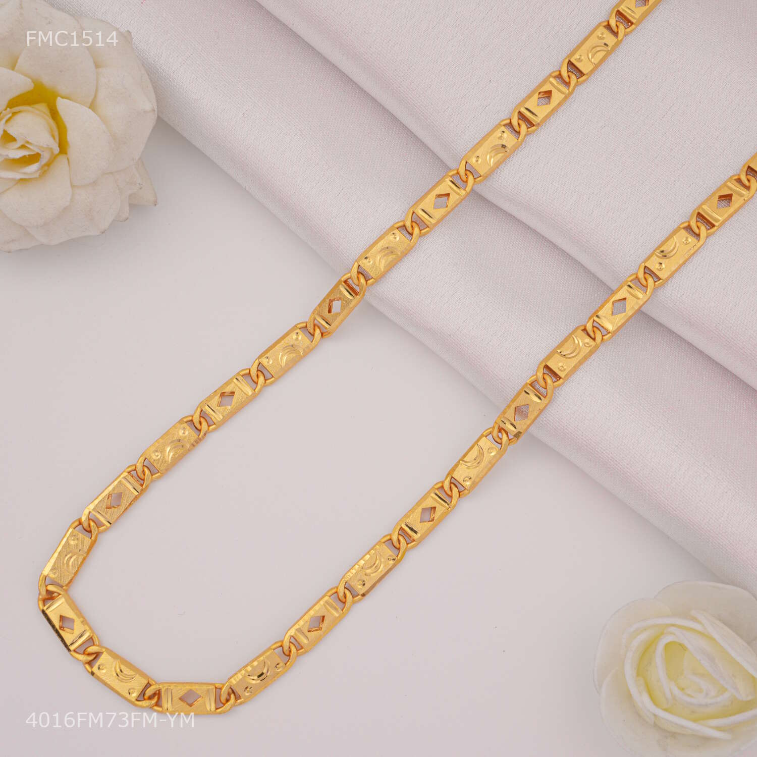 Designer New Diamond cut Nawabi Chain for Man - FMC1514 – Freemen®