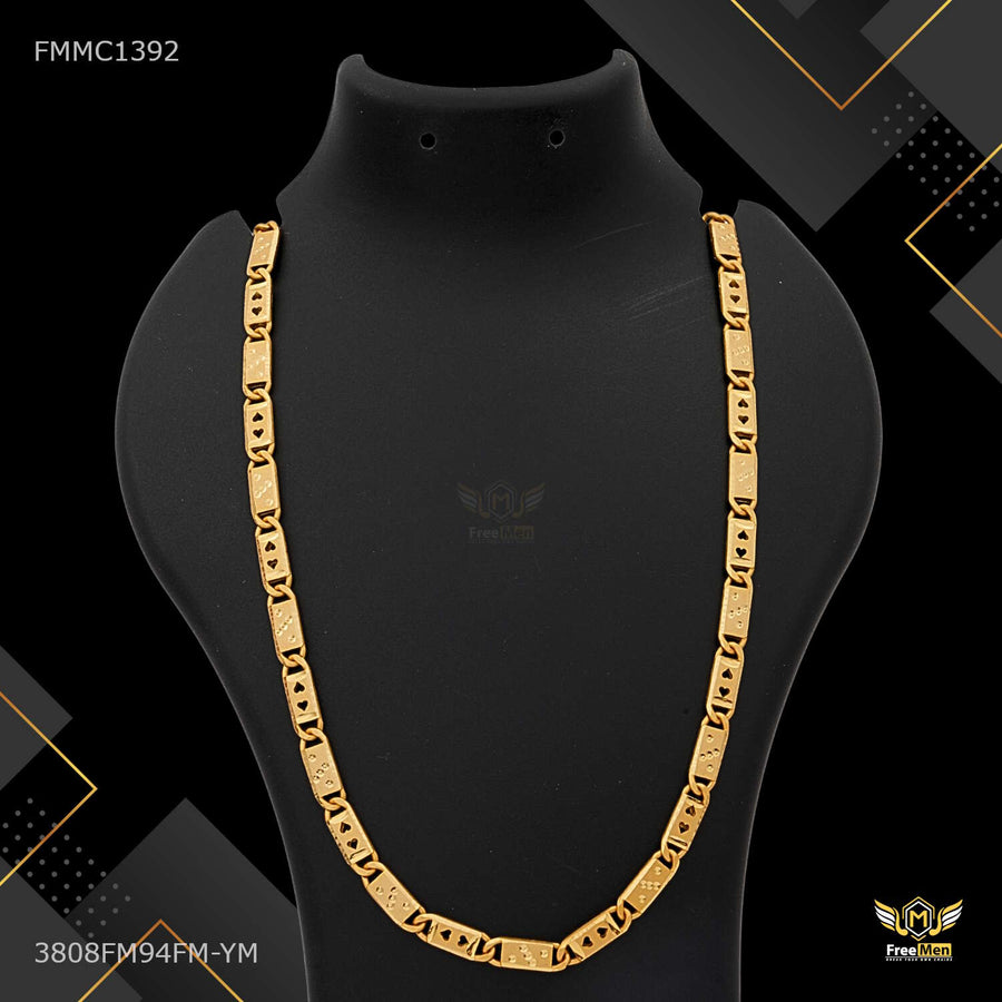 Designer New Dual Heart cut Nawabi Chain for Man - FMMC1392