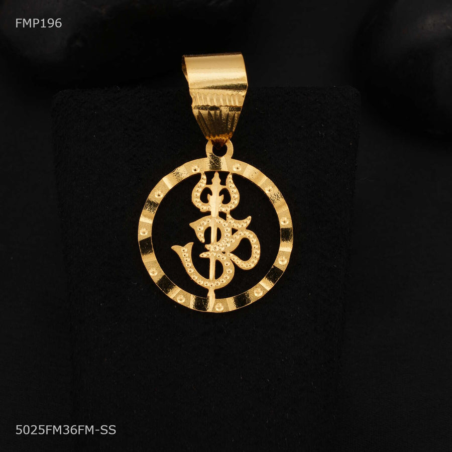 Designer OM with Trishule Pendant for Men - FMP196