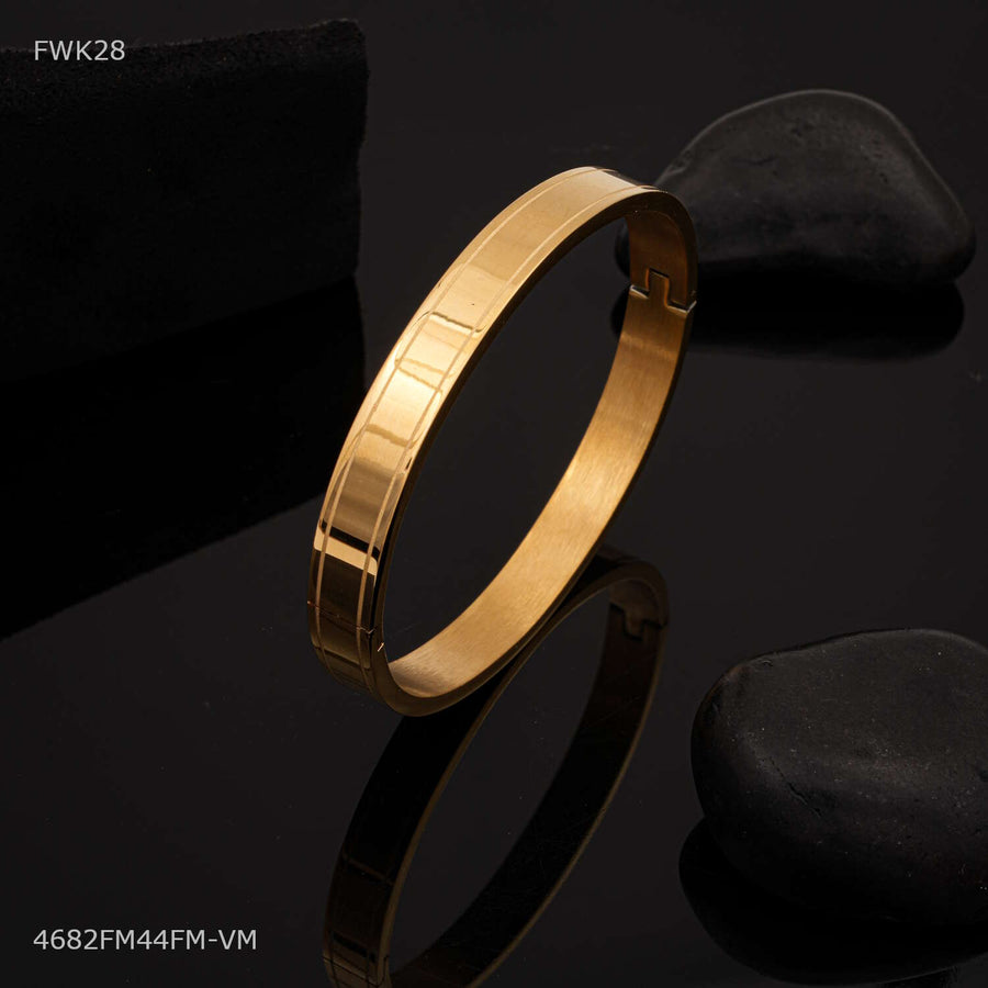 Designer Oval-shaped rigid kada for women -FWK28