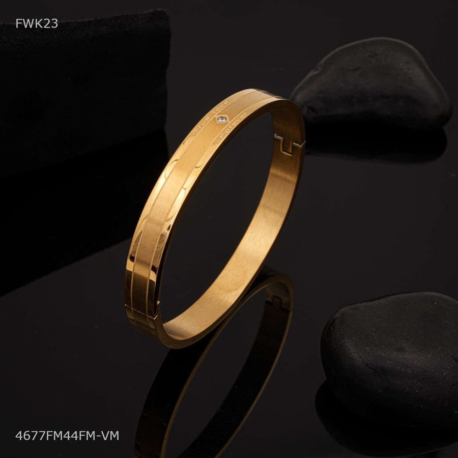 Designer Oval-shaped rigid kada for women -FWK23