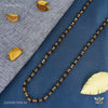 Designer Shini Black Golden Cap Rudraksha mala