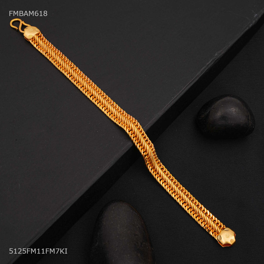 Designer Shini Flat Atti Bracelet For Men - FMBAM618