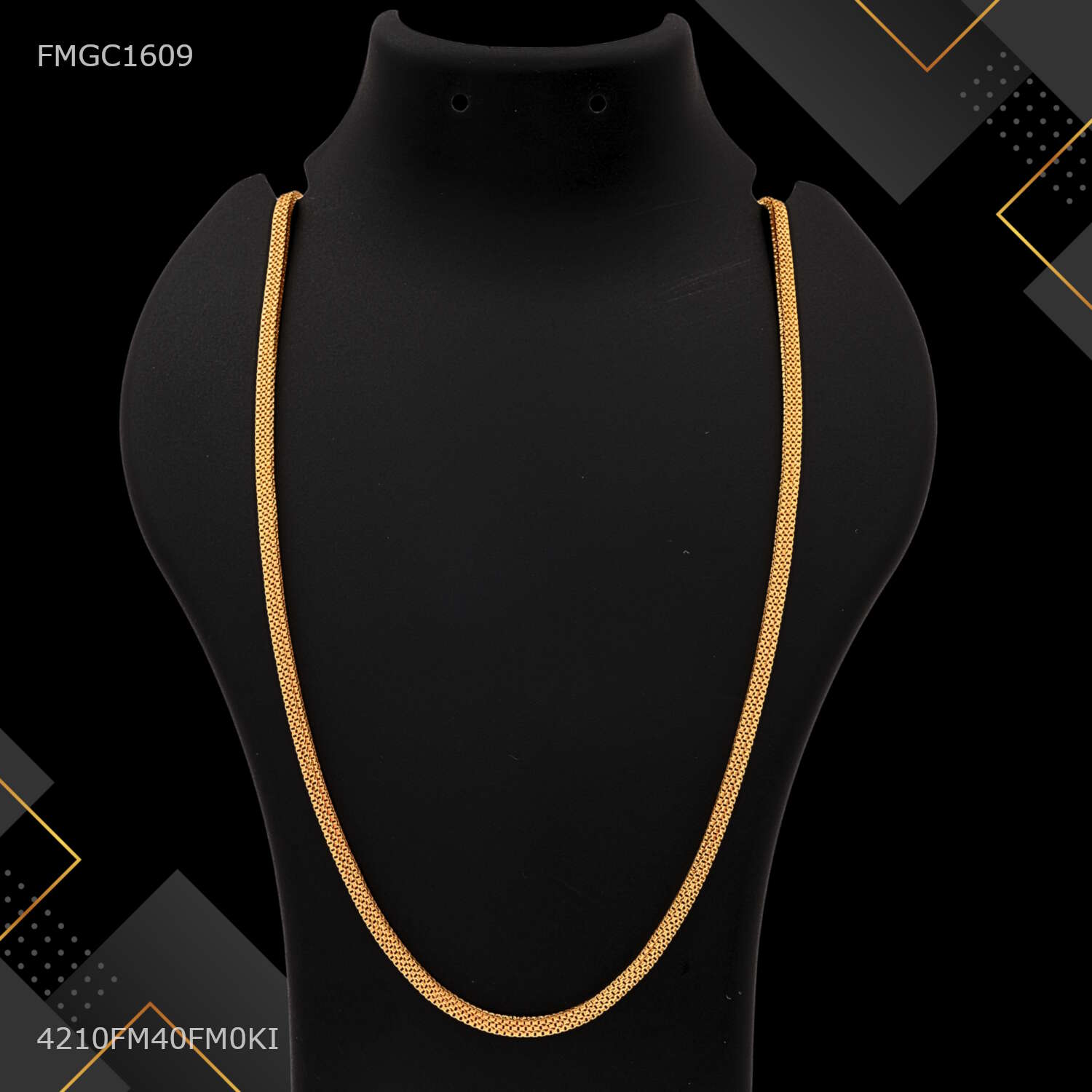 Designer X Lock with C cut Nawabi Chain for Man - FMMC1292 – Freemen®