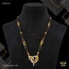 Designer Two Line Drop AD Golden Mangalsutra for women