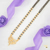 Designer Two Line Flower aDrop AD Golden Mangalsutra for women 
