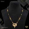 Designer Two Line Mini AD Golden Mangalsutra for women 