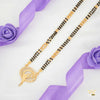 Designer Two Line Mini AD Golden Mangalsutra for women 