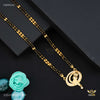 Designer Two Line Mini AD Golden Mangalsutra for women 