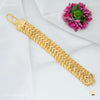 Designer V cut Gold Plated Braceletfor Men
