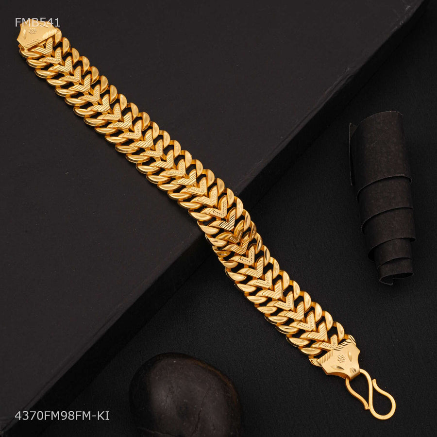 Designer V cut Pokel Bracelet For Men - FMB541