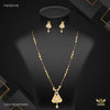Designer V cut with AD Mangalsutra for women