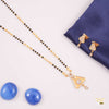 Designer V cut with AD Mangalsutra for women