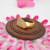 Dimond Shape with Squar Box AD Gold plated ring design for men