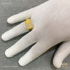 Dimond Shape with Squar Box AD Gold plated ring design for men