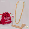 Dot Flower with Thin Lotus Chain for Man