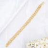Dual Ring to Ring Gold Plated Braceletfor Men