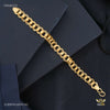 Dual Ring to Ring Gold Plated Braceletfor Men