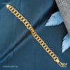 Dual Ring to Ring Gold Plated Braceletfor Men