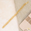 Dual Ring to Ring Gold Plated Braceletfor Men